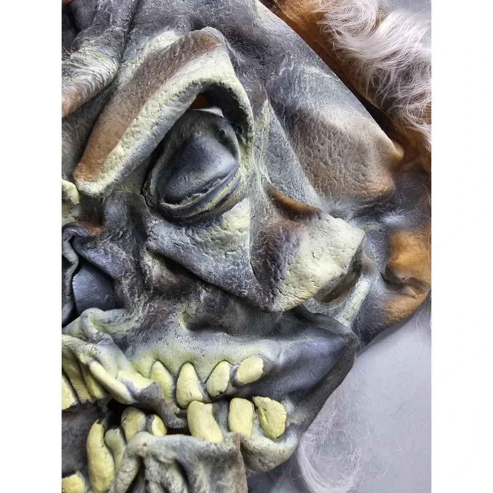 Vintage 1995 Paper Magic Spooky Monster‎ Zombie Scary Teeth Latex Rubber Mask